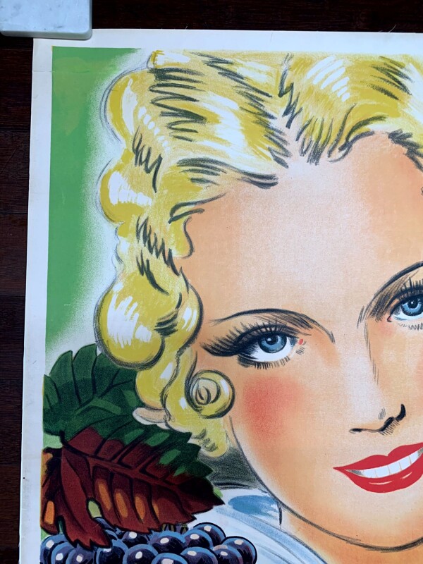 Byrrh - Art by Raoul Auger (1933) 37.5x45.75 French Litho Poster LB - Image 2