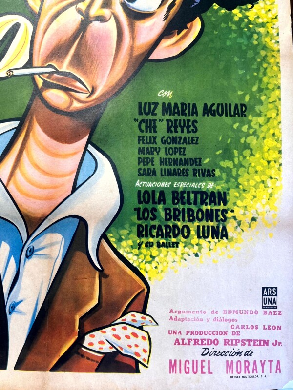 Soy Un Golfo - Art by Cabral (1955) Mexican One Sheet Movie Poster LB - Image 5