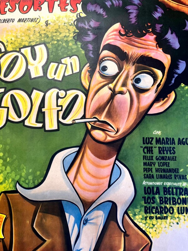 Soy Un Golfo - Art by Cabral (1955) Mexican One Sheet Movie Poster LB - Image 6