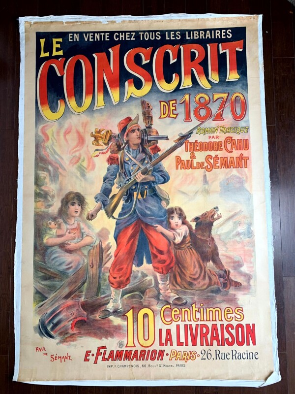 Conscrit de 1870 - Art Paul de Semant (1900) 41x61 French Litho Franco Prussian War