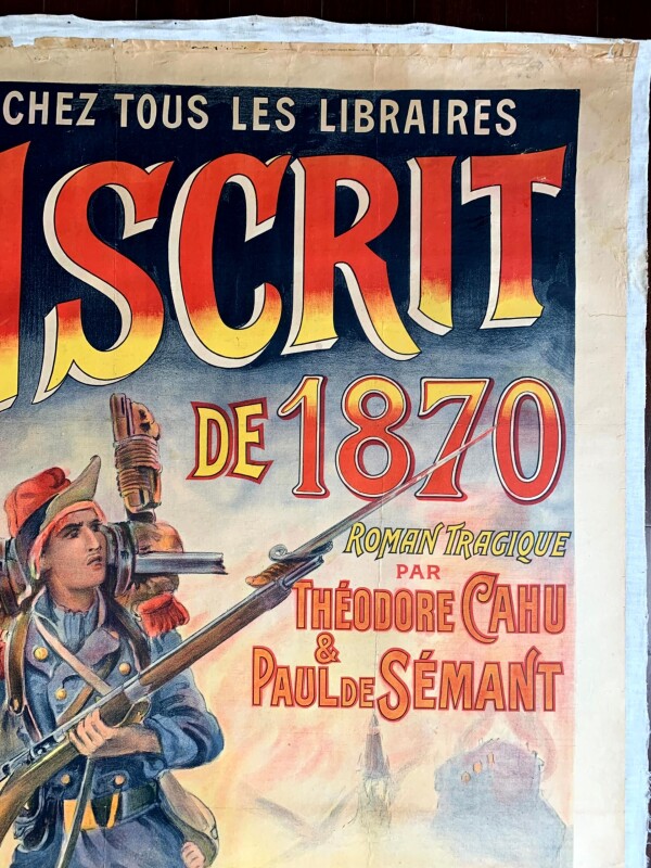 Conscrit de 1870 - Art Paul de Semant (1900) 41x61 French Litho Franco Prussian War - Image 2