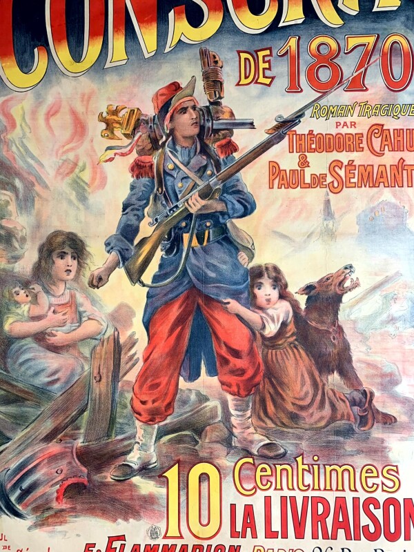 Conscrit de 1870 - Art Paul de Semant (1900) 41x61 French Litho Franco Prussian War - Image 6