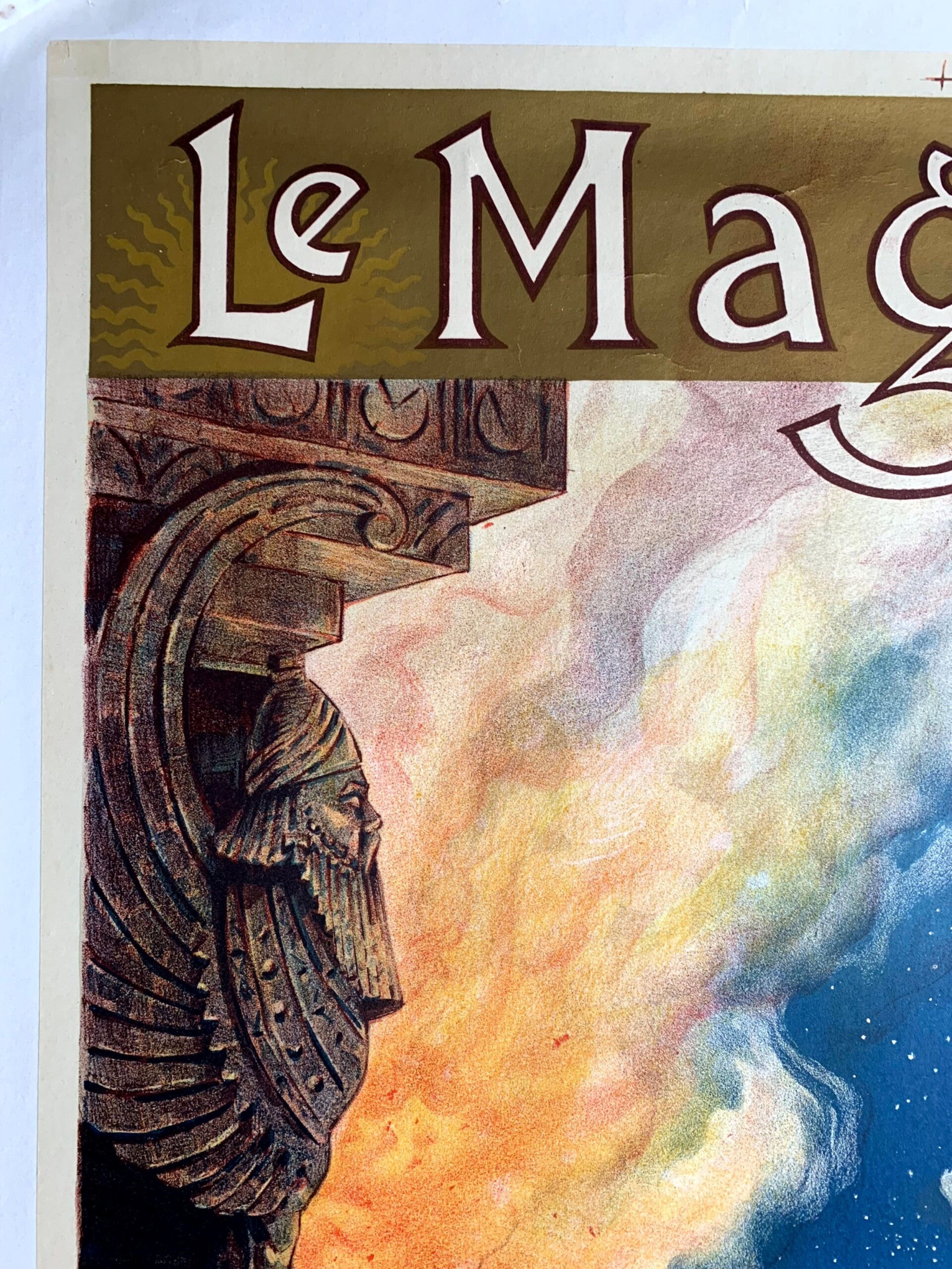 Le Mage Massenet Opera - Art Alfredo Adel (1891) 27.5x37.5 French Lithograph Poster - Image 2