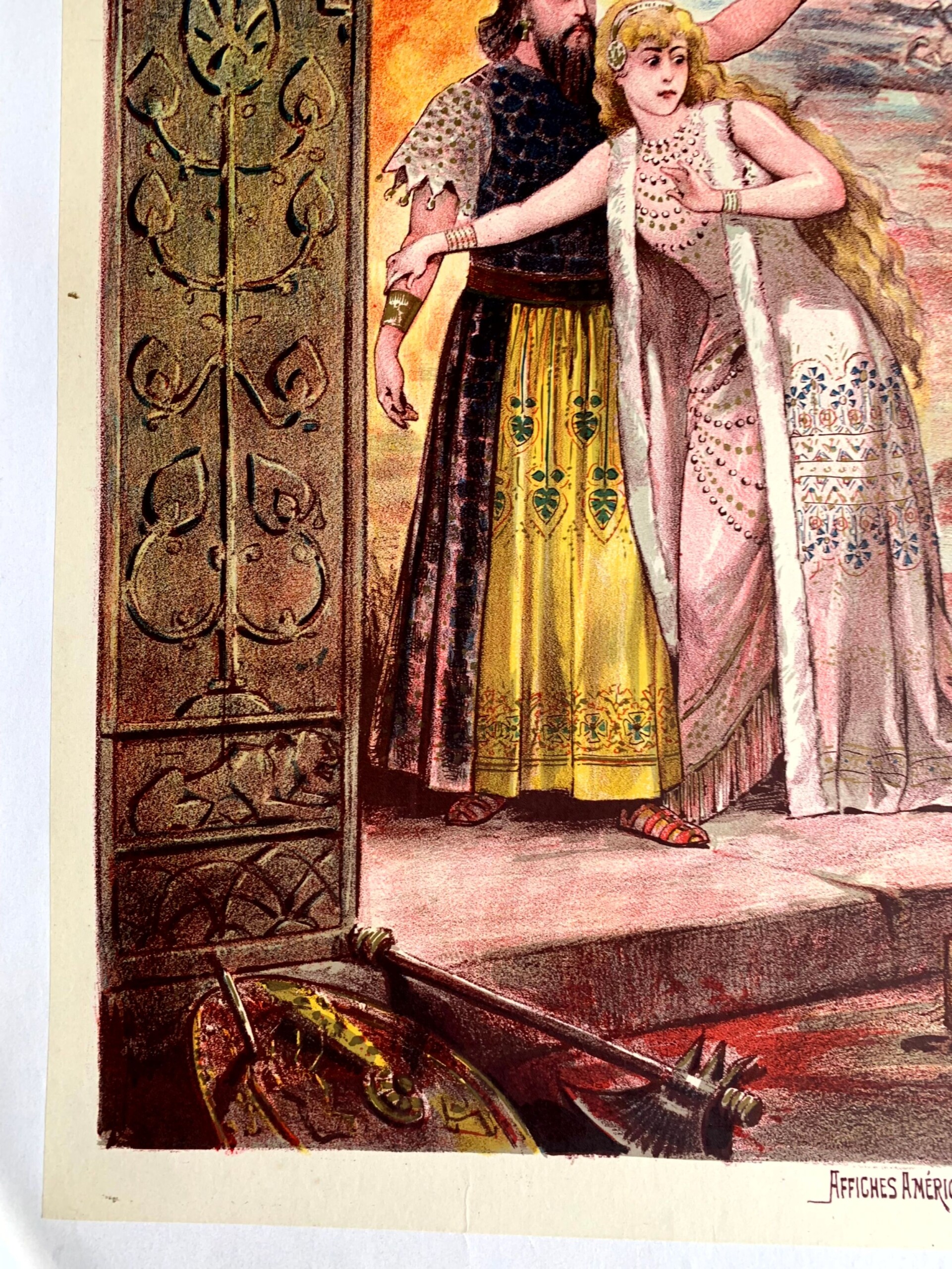 Le Mage Massenet Opera - Art Alfredo Adel (1891) 27.5x37.5 French Lithograph Poster - Image 5