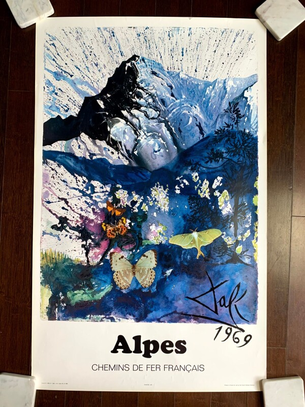 Dali Portfilio x5 French Railroads (1969) 24.4x39 French Travel Posters - Image 5