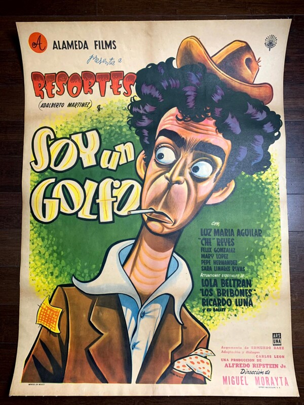 Soy Un Golfo - Art by Cabral (1955) Mexican One Sheet Movie Poster LB