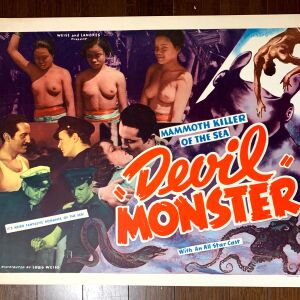 Devil Monster (1936) US Half Sheet Movie Poster