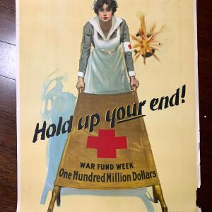 Red Cross Bundle x7 - Art By William B. King & More (1910's) 20.5"x27.5" US Red Cross War Posters