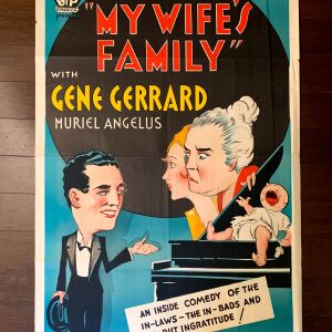 My Wife's Family (1931) US One Sheet Radio Show Poster
