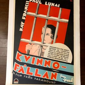 Vice Squad - Kay Francis (1931) 27.5" x39" Swedish Movie Poster LB