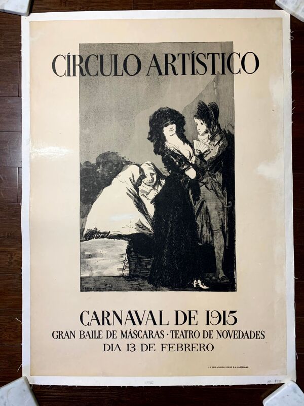 French Advertising Bundle x2 (1915) 27"x37.75" French Exhibition Posters LB