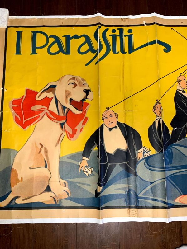 The Parasite - Art by Raffaele Francisi (1910) 39.5"x104" French Movie Poster LB - Image 4