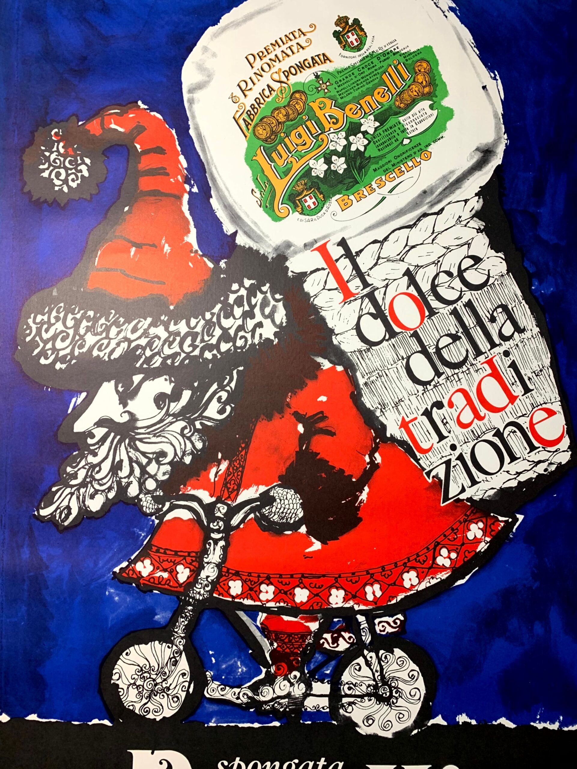 Benelli Candy - Art by Grafico (1952) 37.75"X54.75" Italian Advertising Poster LB - Image 4