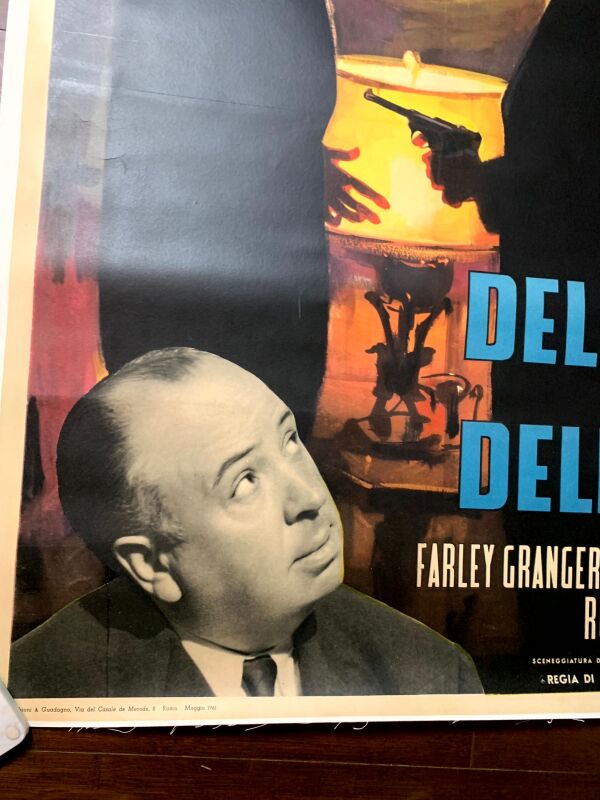 Strangers On a Train - Art by Rodolfo Gasparri (R-1961) 38x54 Italian Movie Poster LB - Image 8