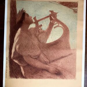 Exposition d'Art Francais - Art by Henri Martin (1906) 35.75"x47.5" French Exhibition Poster LB