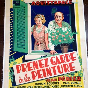 Prenez Garde a La Peinture - Art by Simone Simon (1930) 47"x63" French Movie Poster LB