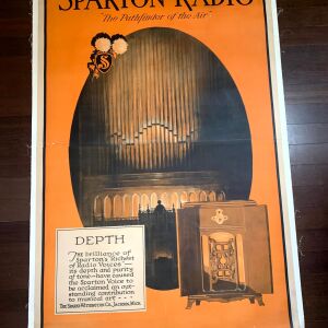 Sparton Radio (1939) 44.25"x70.5" US Advertising Poster LB