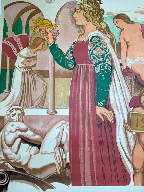 L'Art Italien - Art by Maurice Denis (1935) 45.5"X62" French Exhibition Poster LB - Image 6