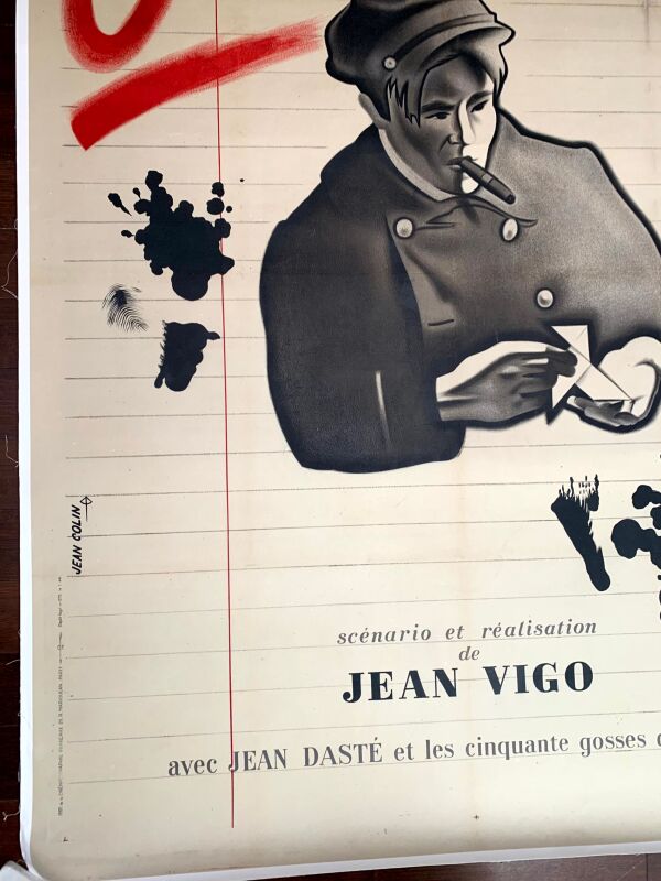 Ode Conduit - Art by Jean Colin (1942) 46.75"X63.5" French Movie Poster LB - Image 3