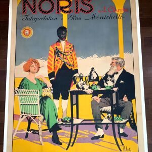 Noris - Rare Art by Roberty (1919) 47"X63" French Theater Poster LB