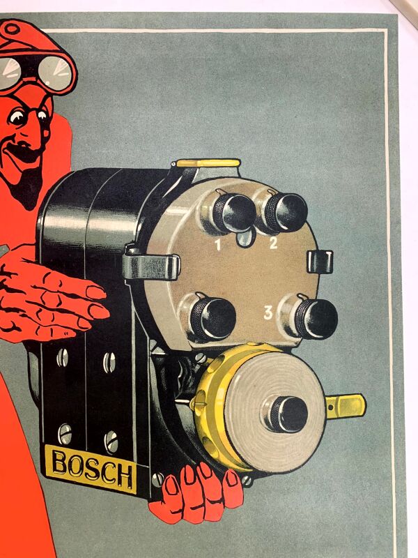 Magnet Bosch - Art by Bernhard (1911) 22"X31.25" Belgian Advertising Poster LB - Image 3