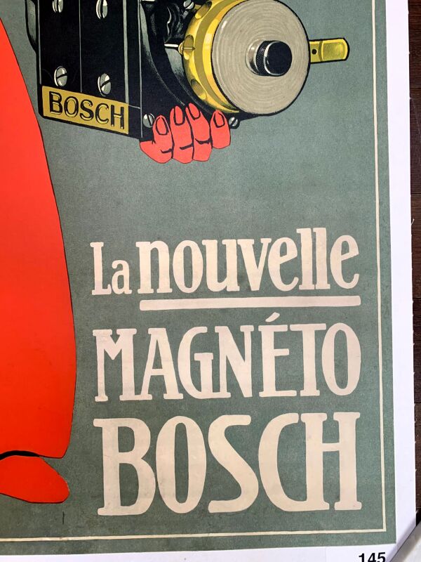 Magnet Bosch - Art by Bernhard (1911) 22"X31.25" Belgian Advertising Poster LB - Image 4