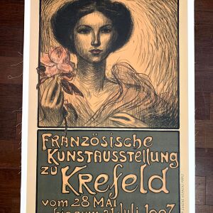 Krefeld - Art by Steinlen (1908) 21.5"X34.75" German Museum Poster LB