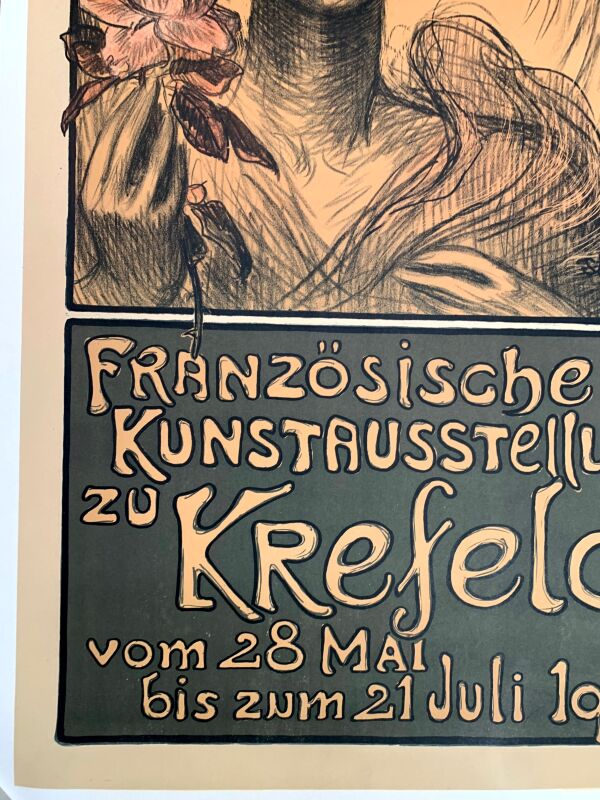 Krefeld - Art by Steinlen (1908) 21.5"X34.75" German Museum Poster LB - Image 5