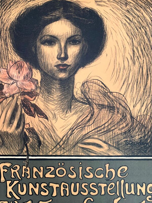 Krefeld - Art by Steinlen (1908) 21.5"X34.75" German Museum Poster LB - Image 6