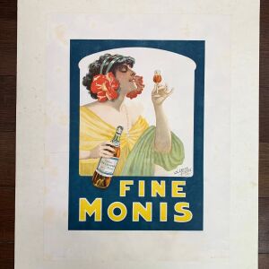 Fine Monis - Clerice Freres (1911) 12.5"X17" French Advertising Poster LB