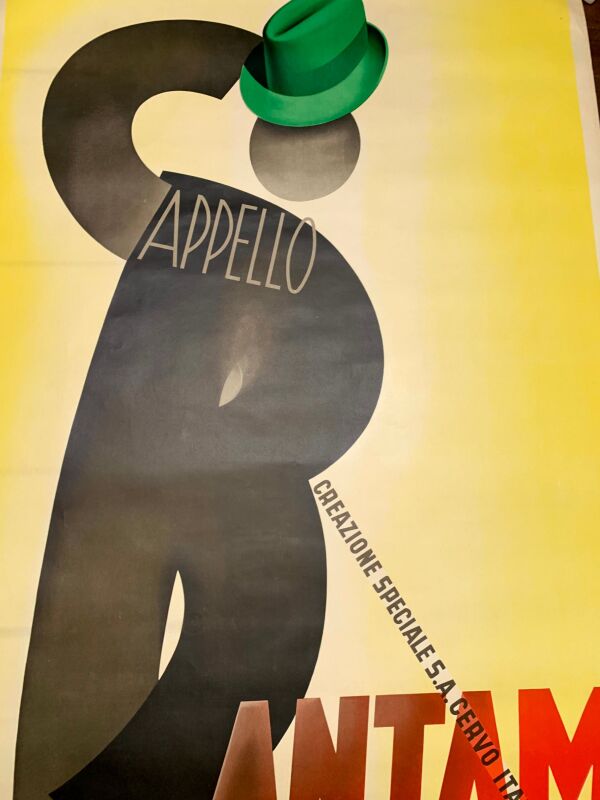 Bantam Capello (1938) 39.25"X55" French Advertising Poster - Image 6