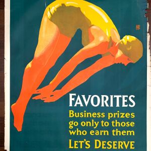 Favorites - Art by Willard Frederic Elmes (1929) 36"X44" US Mather Poster LB