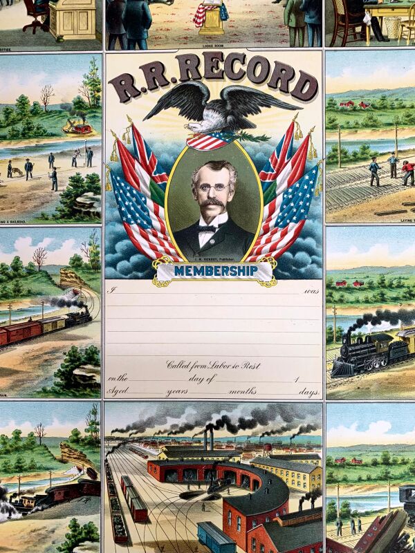 Railroad Record (1918) 22"X28" US Travel Poster - Image 2
