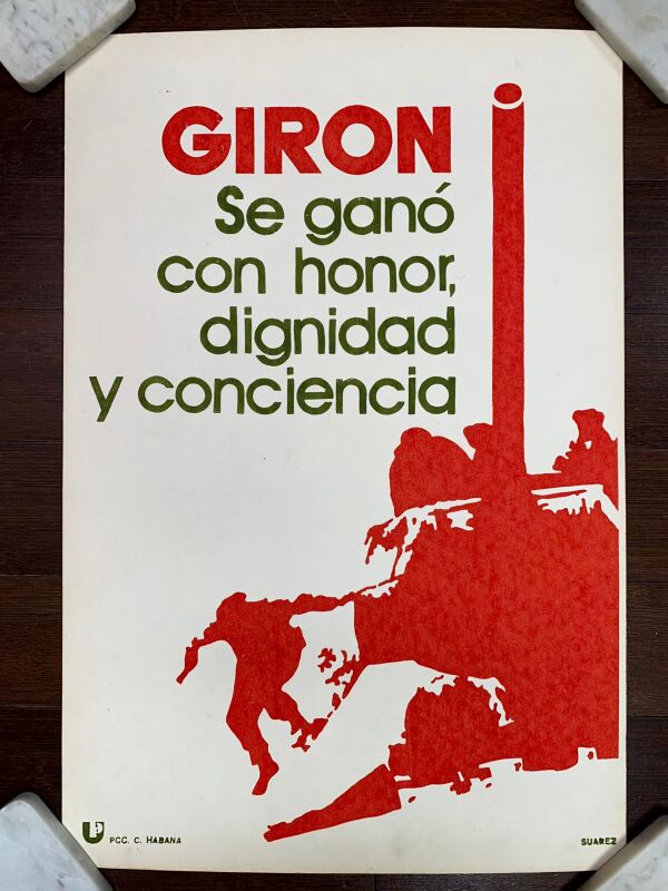 Giron Se Gano (1966) 16"X23.75" Cuban Communist Party Poster