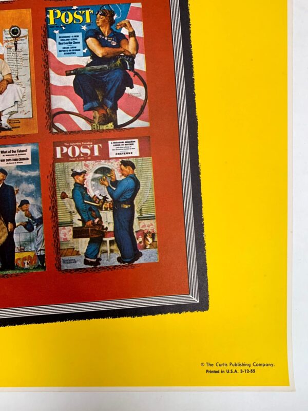 Saturday Evening Post - Norman Rockwell Covers (1955) 22"X28" Newstand Poster LB - Image 3