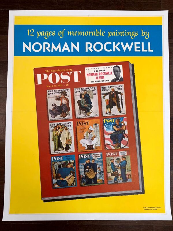 Saturday Evening Post - Norman Rockwell Covers (1955) 22"X28" Newstand Poster LB