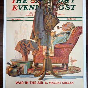 The Saturday Evening Post - Art Leyendecker (1940) 22"X28" Newstand Poster LB