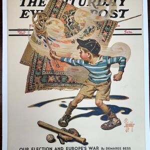 The Saturday Evening Post - Art Leyendecker (1940) 22"X28" Newstand Poster LB