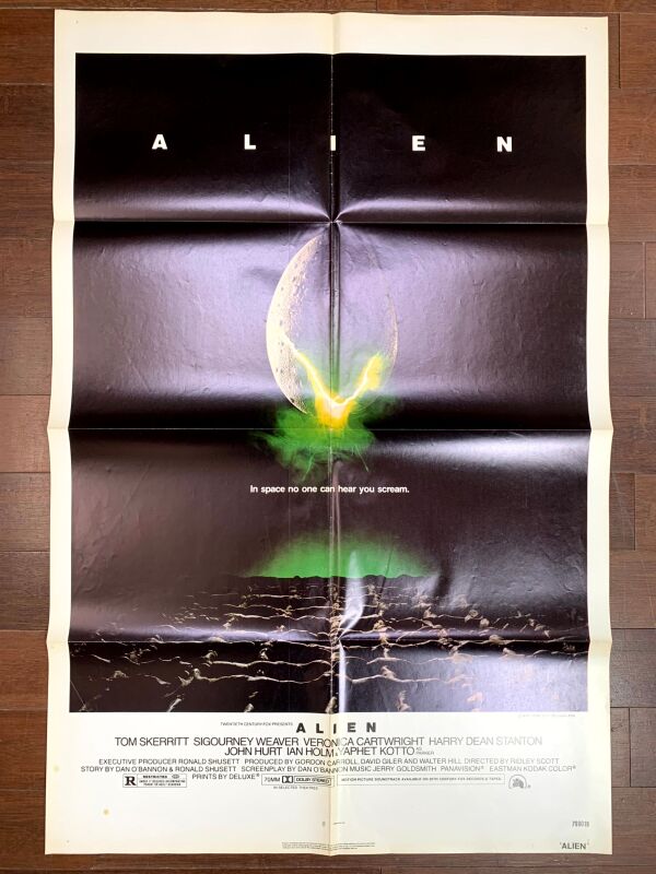 Alien- Sigourney Weaver (1979) US One Sheet Movie Poster