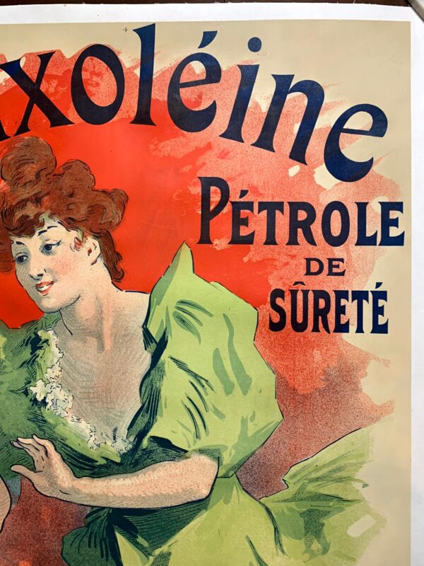 Saxoleine Petrole de Surete - Art by Cheret (1900) 33"X47.5" French Advertising Poster LB - Image 3