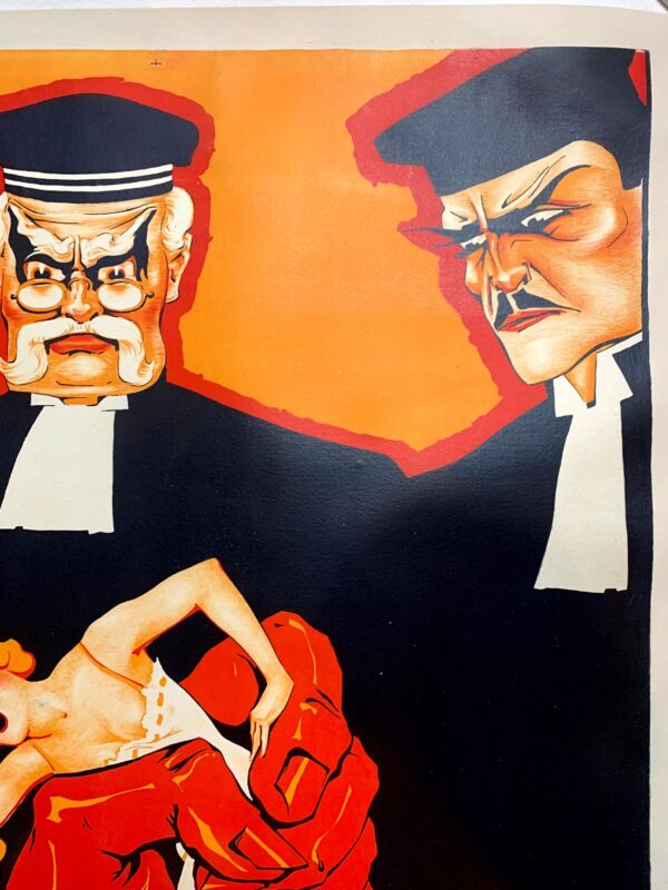Een Zedenschandaal - Art by Jan Kotting (1920) 31.5"X43" Dutch Movie Poster LB - Image 2