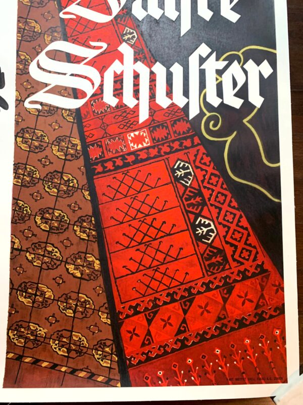 150 Jahre Schufter Pierre - Art by Gauchat  (1945) 35.5"X50" Swiss Advertising Poster LB - Image 5