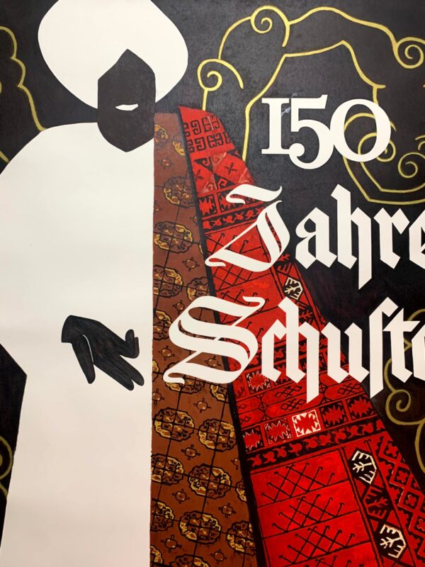 150 Jahre Schufter Pierre - Art by Gauchat  (1945) 35.5"X50" Swiss Advertising Poster LB - Image 6