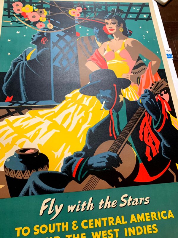 Fly With the Stars  - British South American Airways (1947) 25"X40.25" UK Travel Poster LB - Image 6