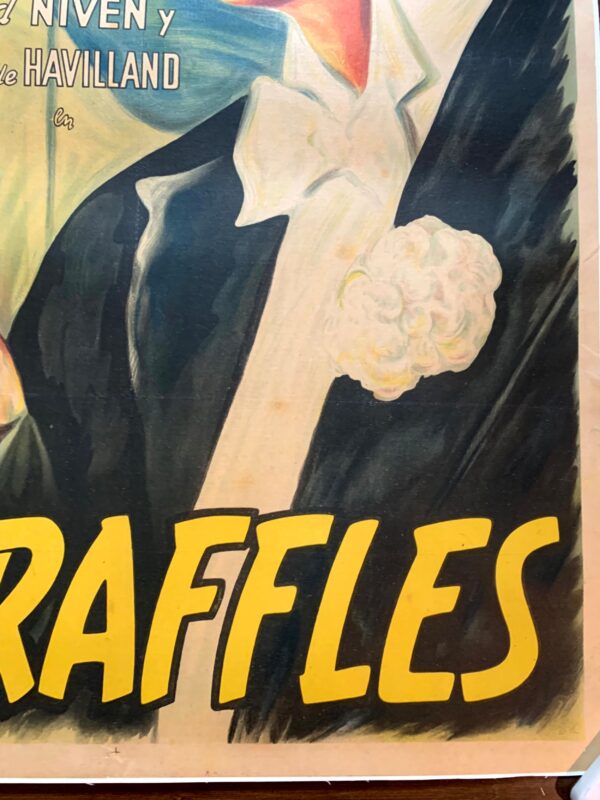 Raffles - Art by Moraga (1939) 29"X43" Argentinian Movie Poster LB - Image 5