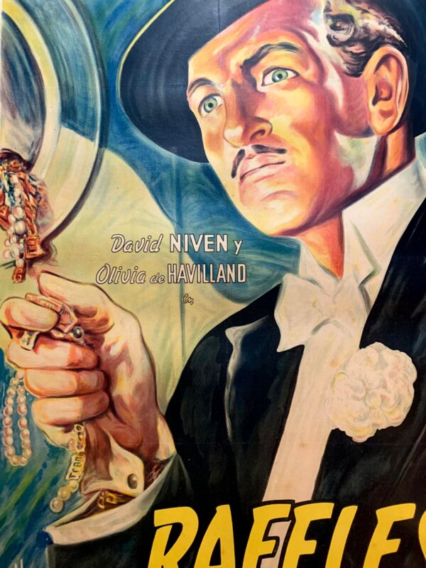 Raffles - Art by Moraga (1939) 29"X43" Argentinian Movie Poster LB - Image 6