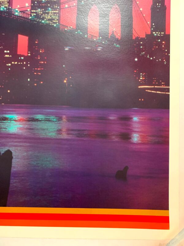 Twin Towers Continental to New York (1977) 25"x36" US Travel Poster LB - Image 4