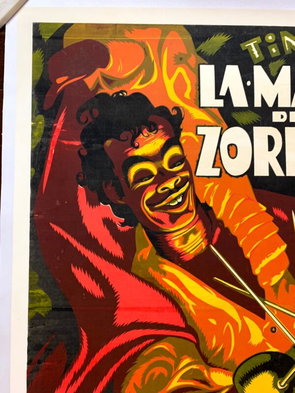 La Marca del Zorrilla - AKA Mark of Zorry - Art by Cabral (1954) Mexican One Sheet Movie Poster LB - Image 3