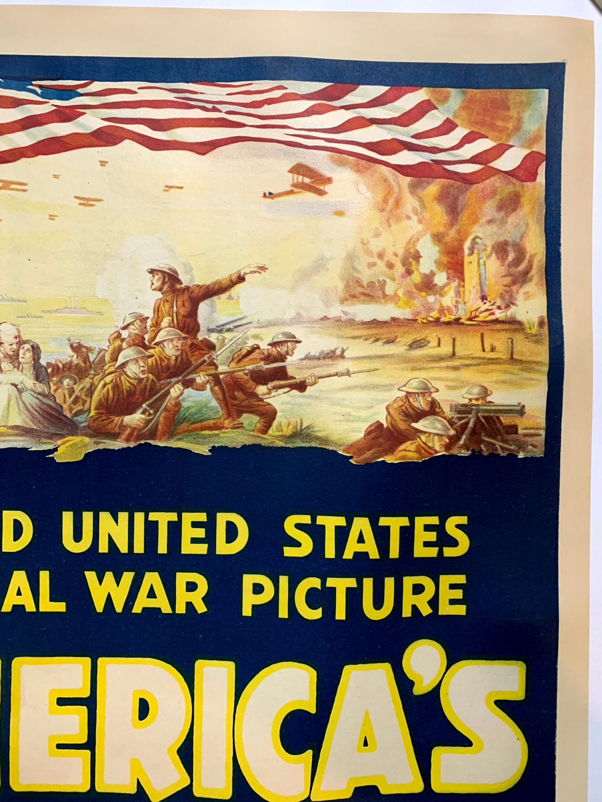 America's Answer (1919) 27.75"X40" US WWI Movie Poster LB - Image 2