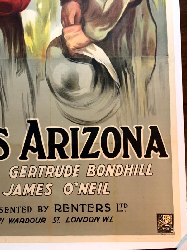 Miss Arizona - Rare Western (1919) UK Three Sheet Movie Poster LB - Image 3